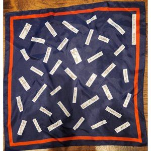 Vintage USA Presidents 1776-1976 Scarf Red White and Blue Water Repellent Italy